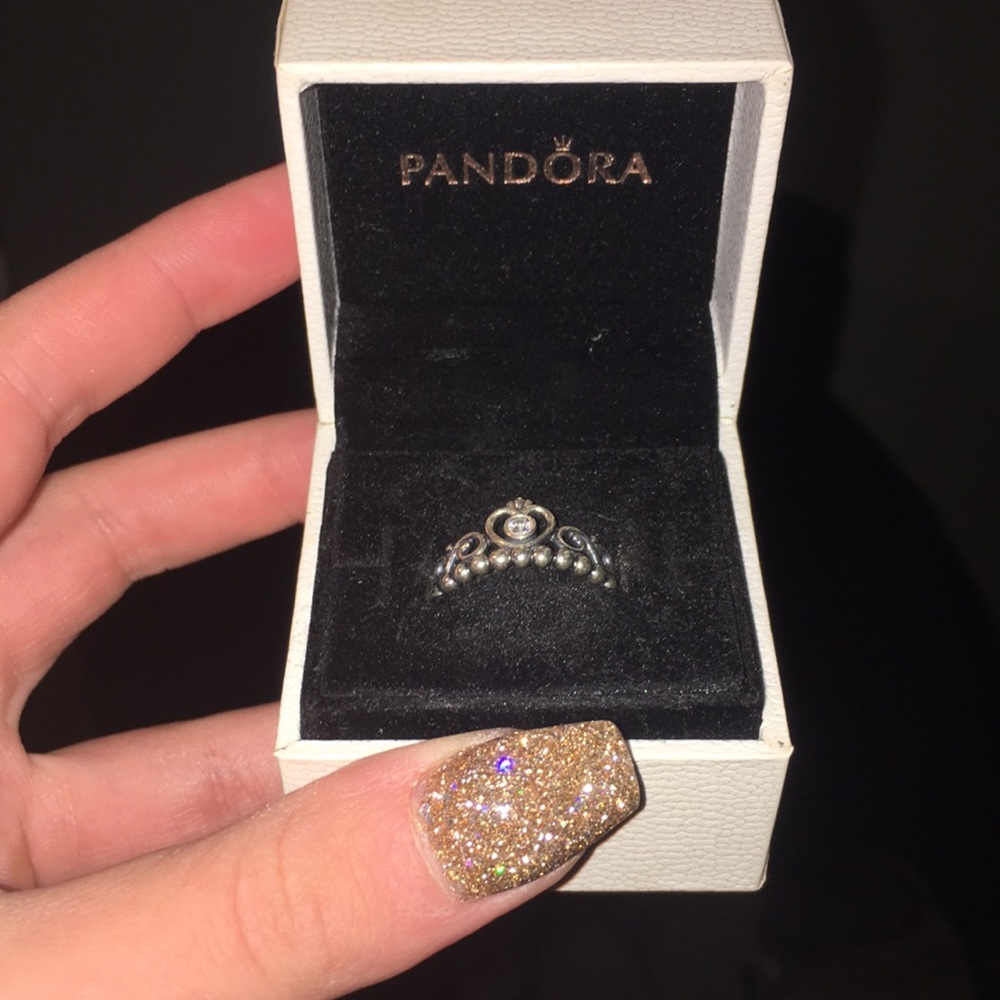 Pandora princess crown ring