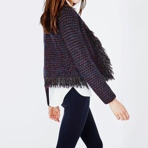 Maje fringe cardigan