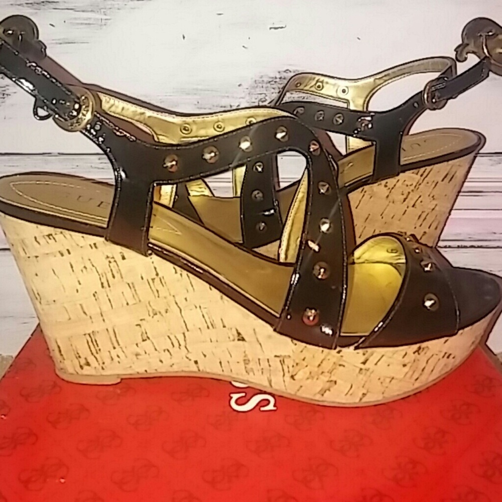 Guess studd wedges