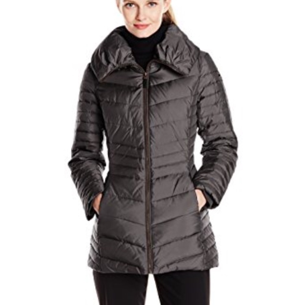 Marc New York Andrew Marc Short Chevron Down Coat