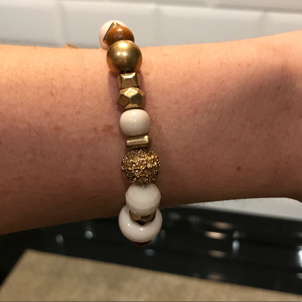 Stella & Dot Gold & Mixed Colored Bracelet