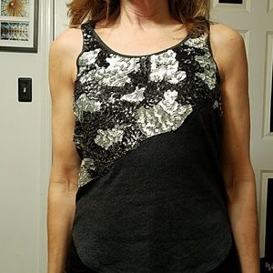 Sequined Racerback Tank