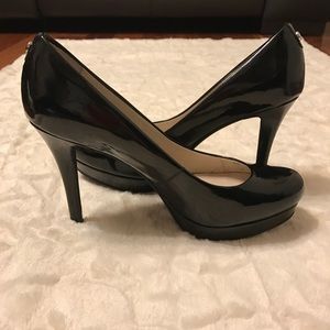 Michael Kors black patent leather pumps