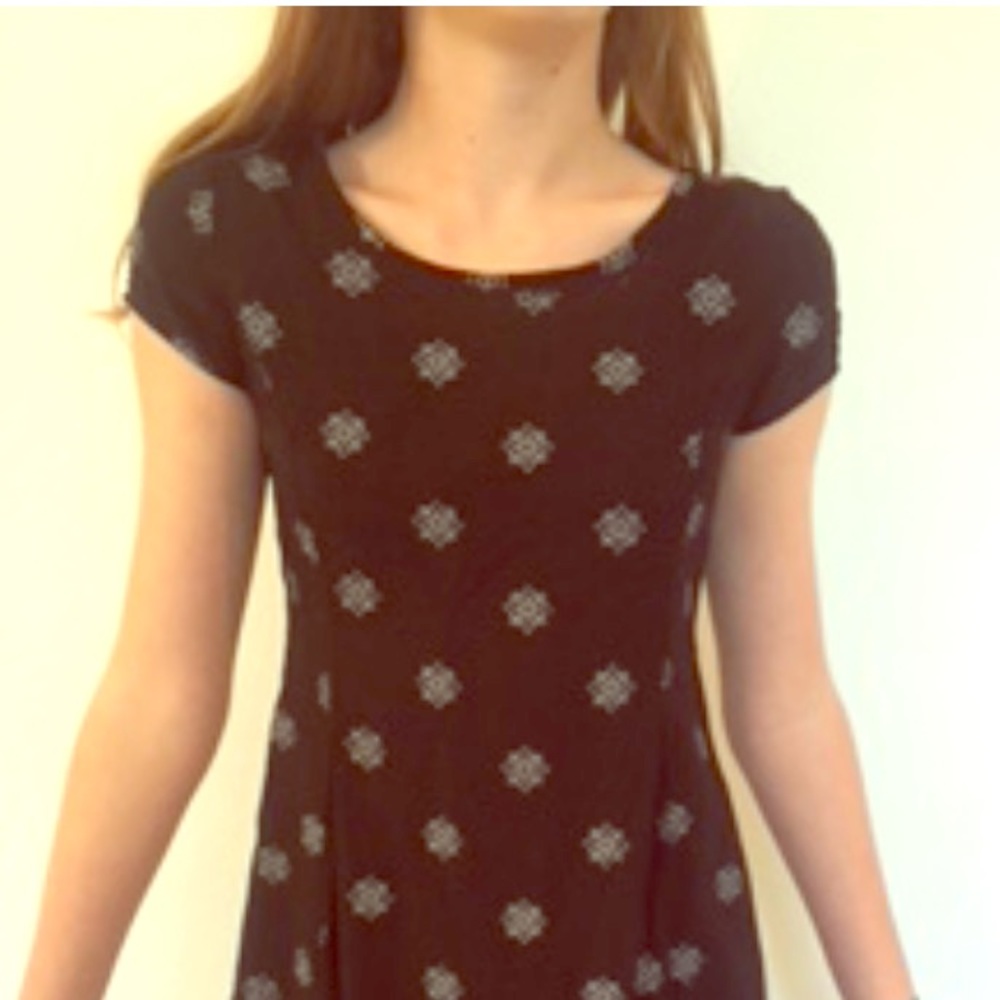 Black and White flower dress