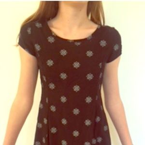 Black and White flower dress