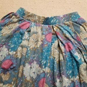 Lularoe Floral Midi Skirt Size SMALL