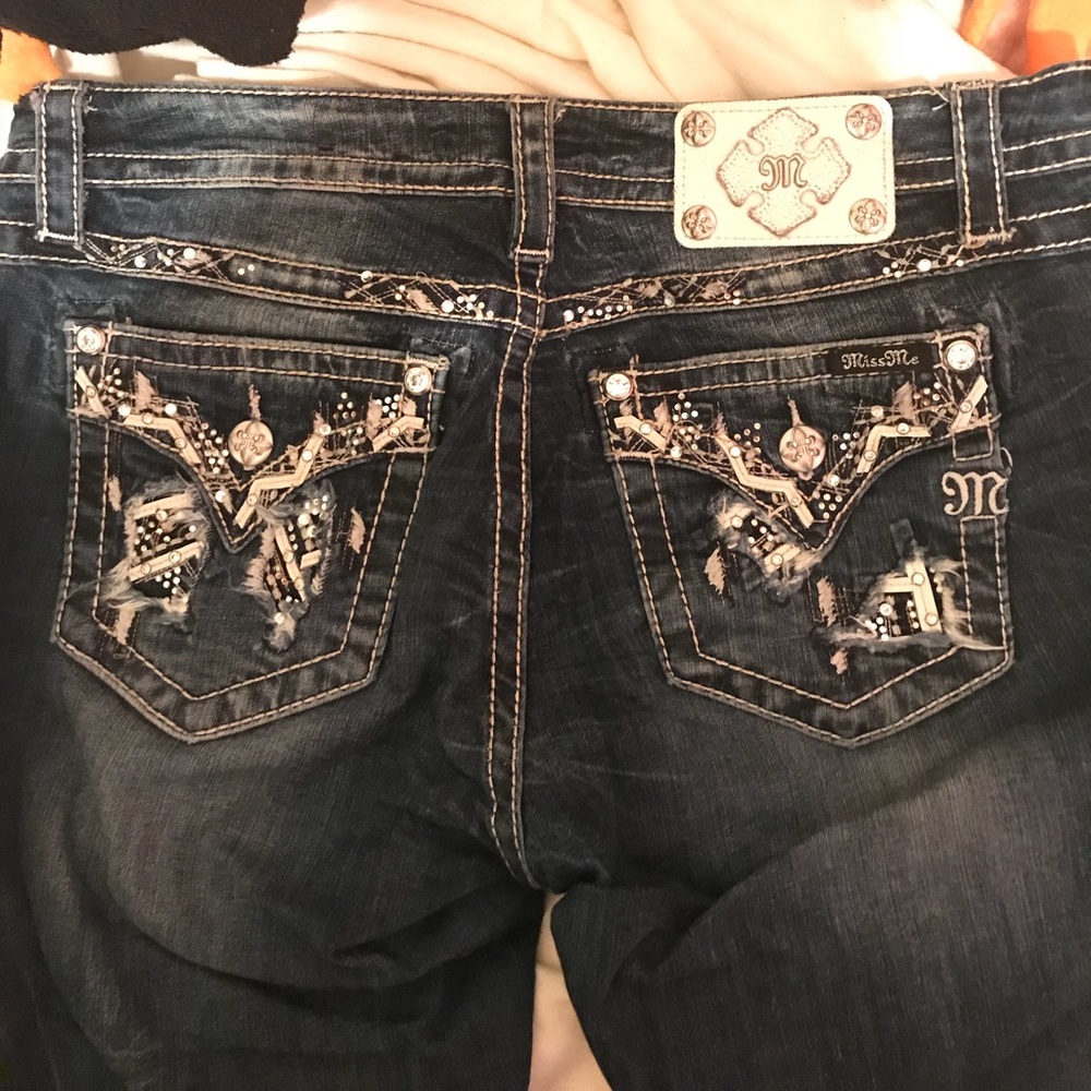 Miss Me: dark wash jeans