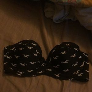 Holister strapless baiting suit top