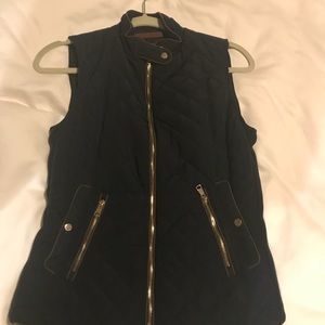 Zara Navy Vest NWOT