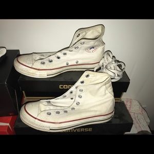 WHITE HIGHTOP CONVERSE CHEAP!