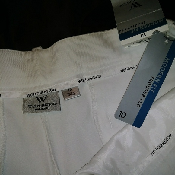 White Worthington Pants, NWT - Picture 2 of 4