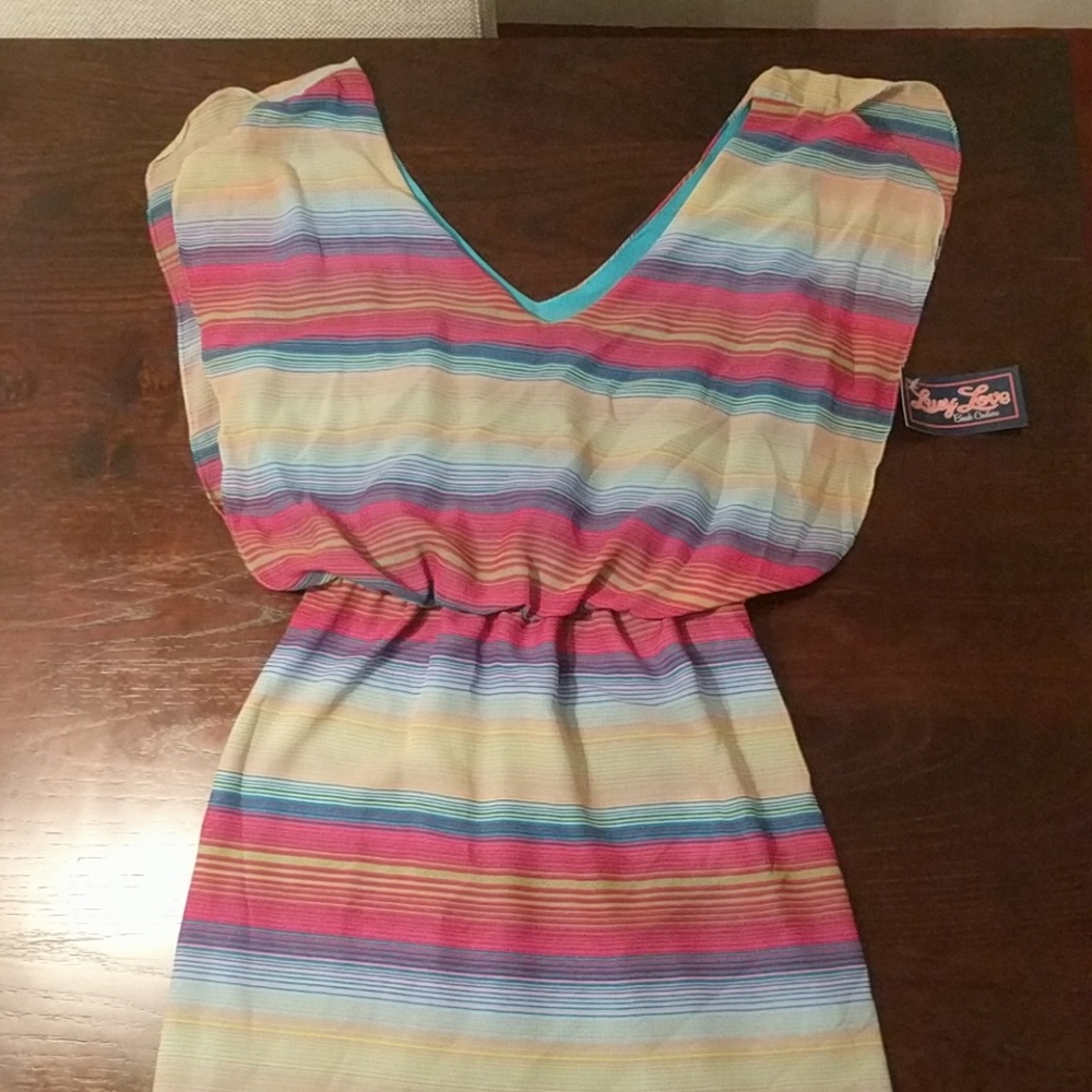 Multi colored sleeveless dress