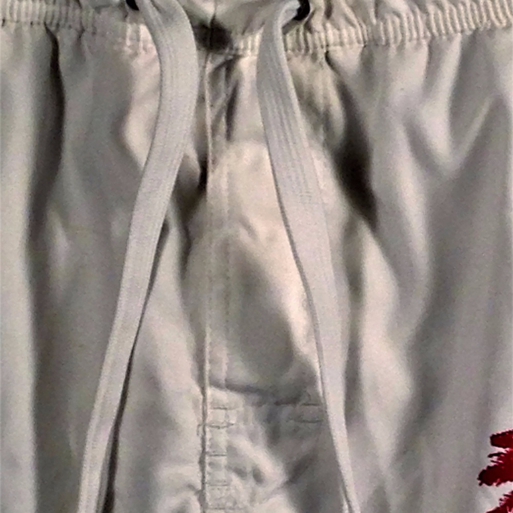 Wonder Wall White Red Fish Design Board Shorts