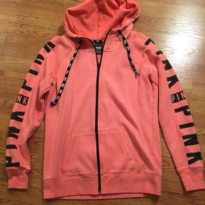 Victoria’s Secret pink brand zip up sweatshirt