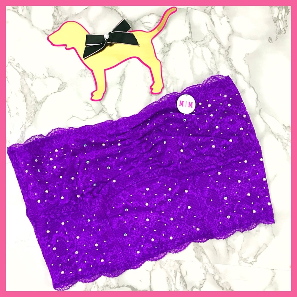 •Victoria’s Secret PINK•Embellished Rhinestone bra