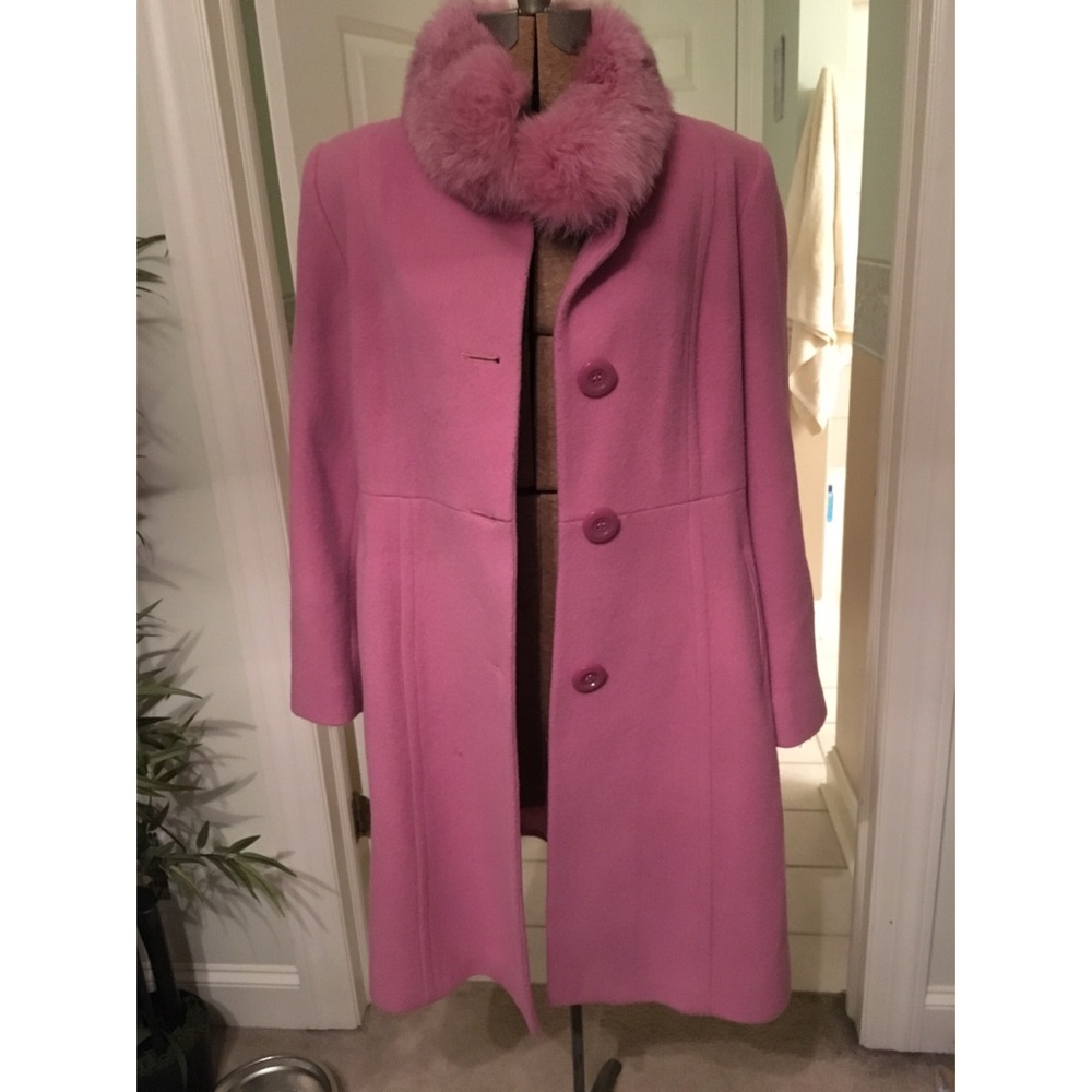 Beautiful Pink MF Wool Coat