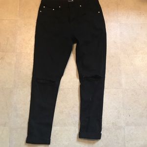 Black ripped jeans