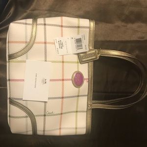 Coach Tatersall Mini Tote