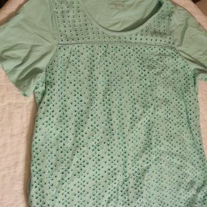 Light Teal Short Sleeve Shirt 1X