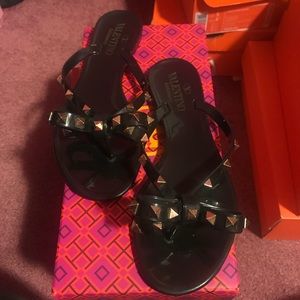 Valentino Rockstud Flip Flops