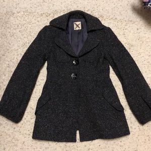 Nanette Lepore purple tweed wool jacket 6 8