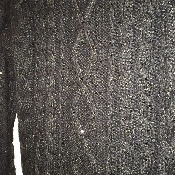 Cable knit sequin sweater - Picture 2 of 2