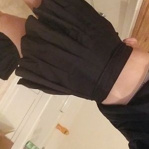 Black High Waisted Mini Skirt