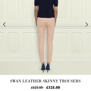 LK Bennett Skinny Leather Pants (Trousers) size 4