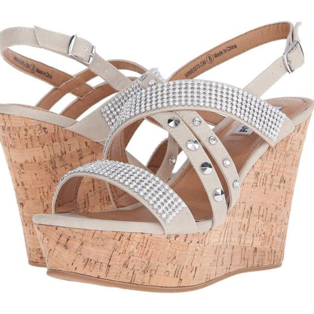 NOT RATED Cork Wedge Sandals - Picture 4 of 8