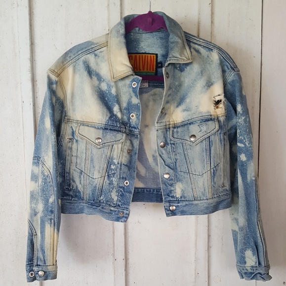 🚫SOLD🚫Vintage Calvin Klein Cropped Denim Jacket - Picture 3 of 8