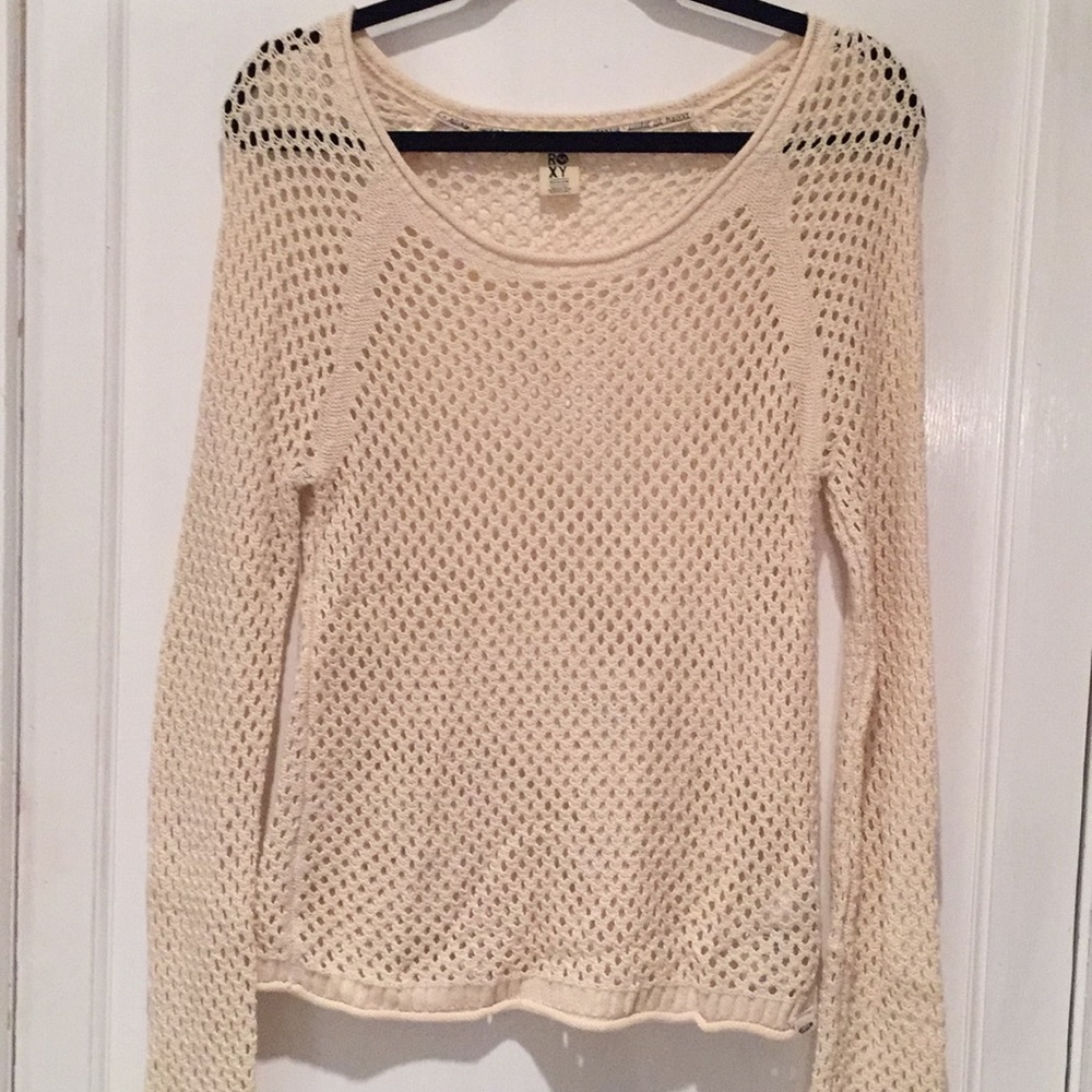 Roxy cream hole sweater