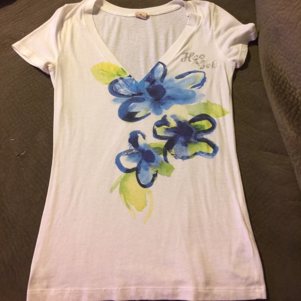 Hollister white tee M
