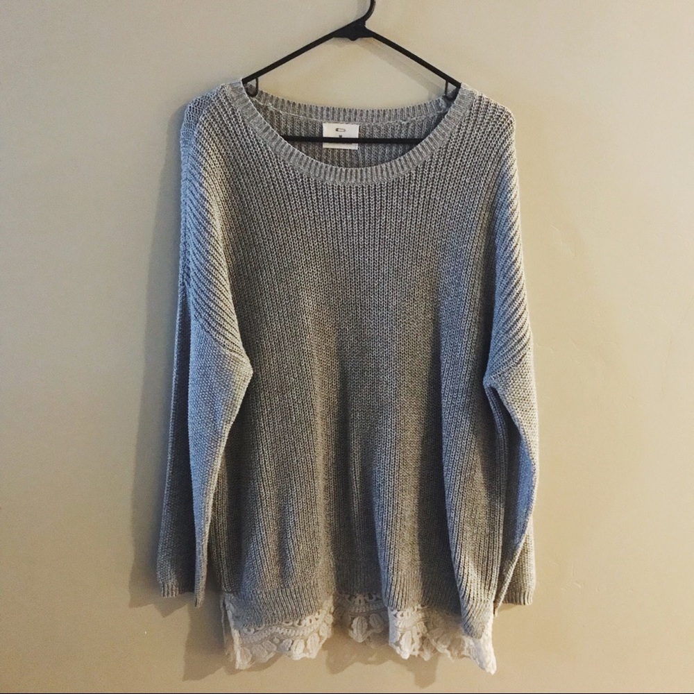 Urban Outfitters lace trim sweater