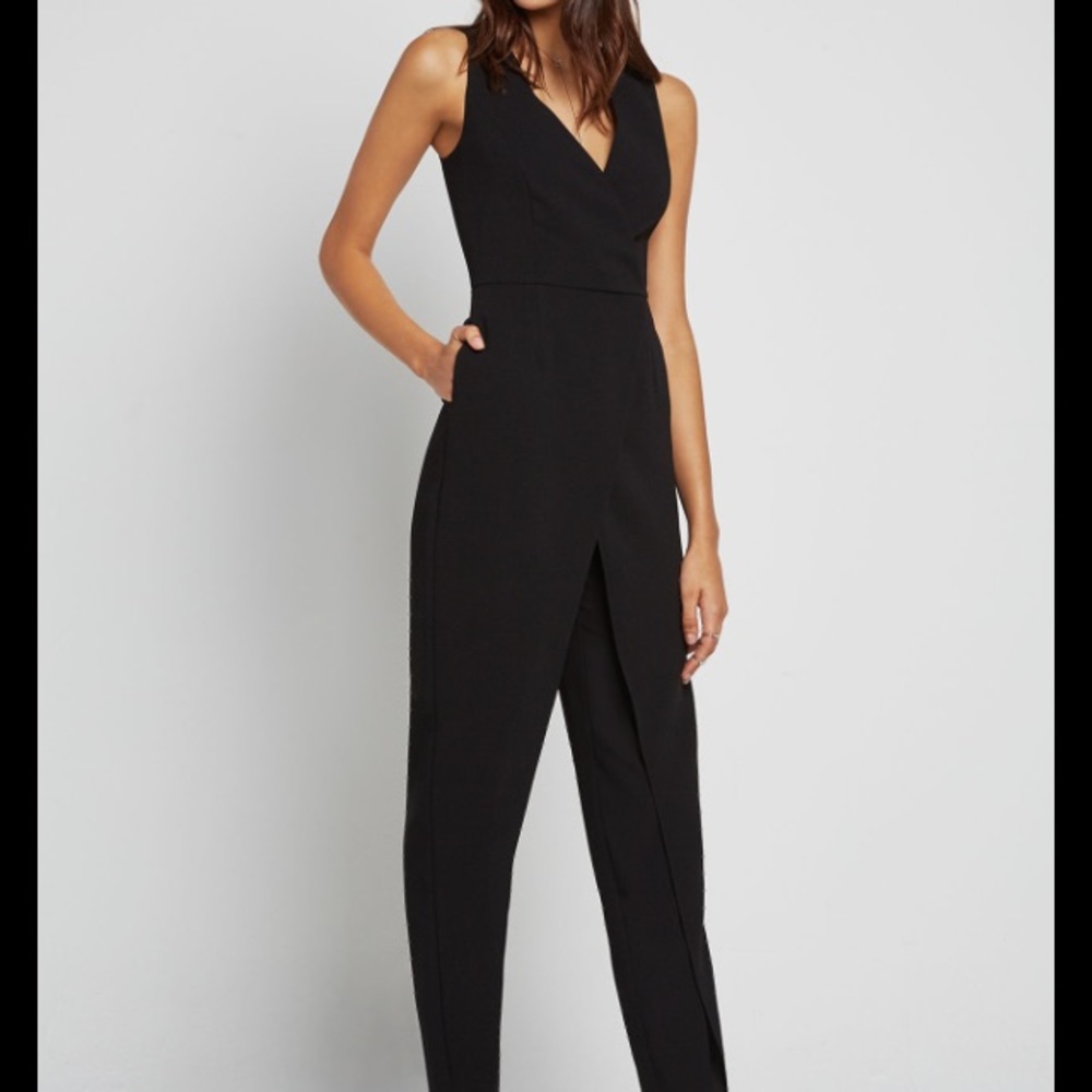 NWT BCBG Generation Sleeveless Wrap-Style Jumpsuit