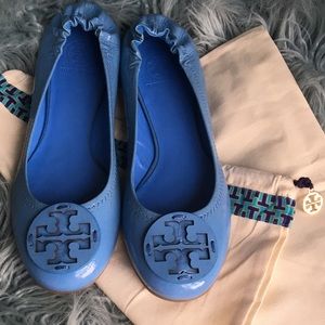 "SOLD" Tory Burch, blue Reva, size 10 to 10 1/2