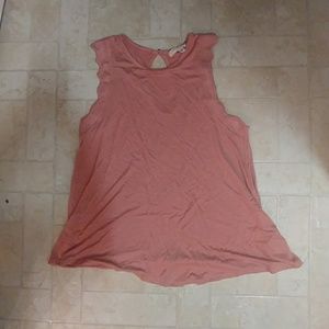Flowy pink sleeveless top