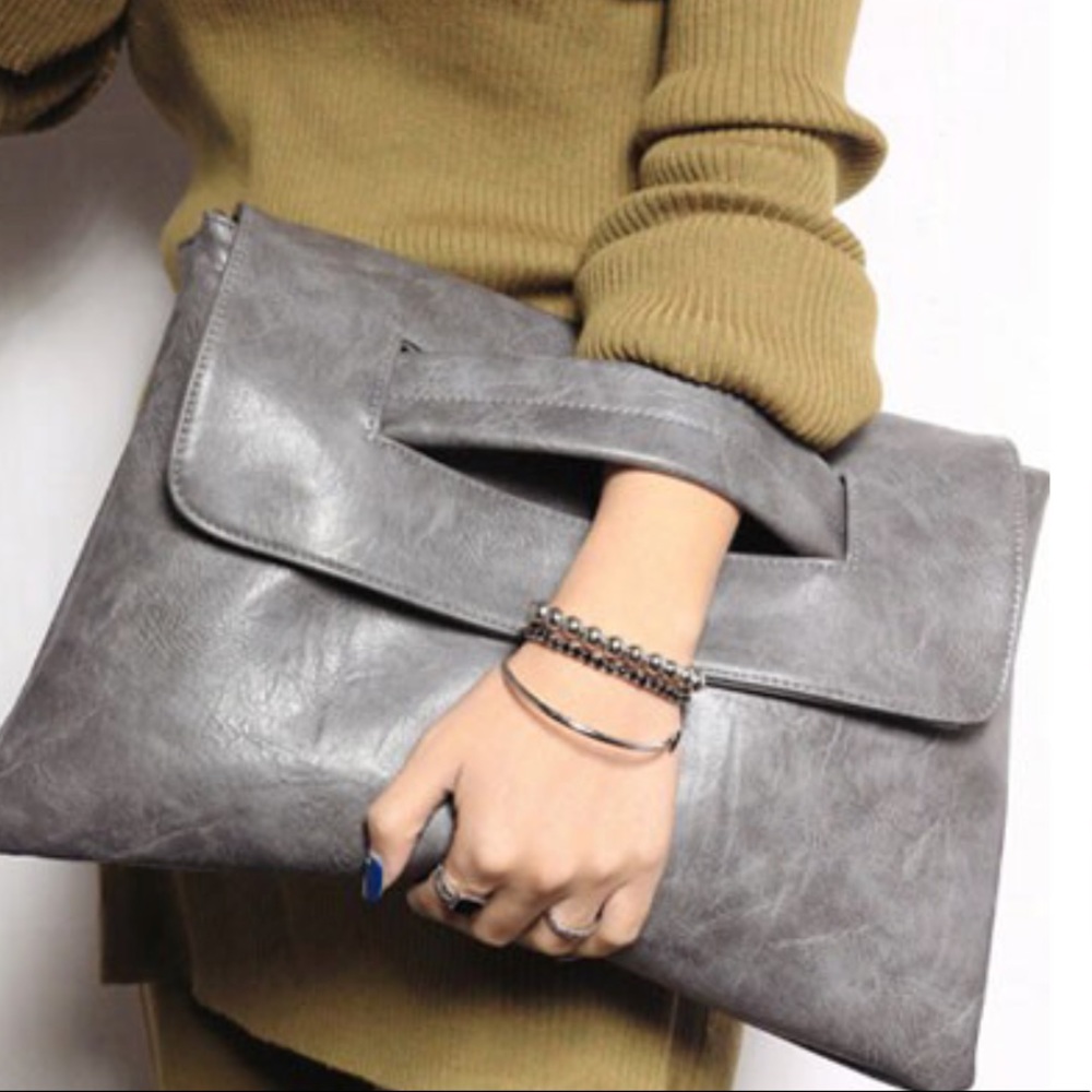 🔴Last One 🔴Grey Large Messenger Clutch