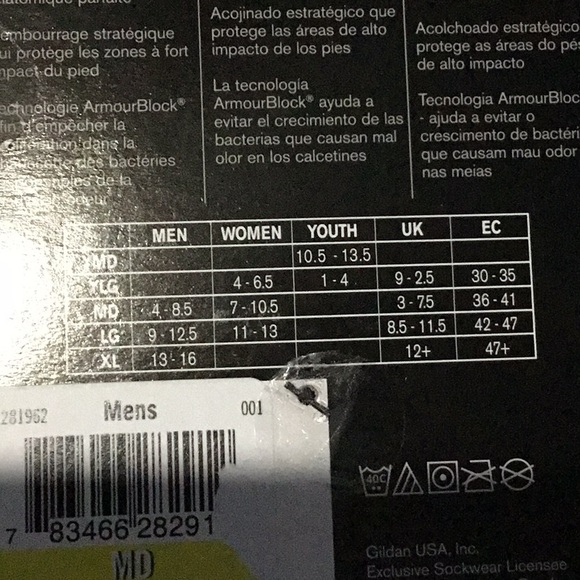 Bundle of 4 UA Run Cushion No Show Sock. - Picture 4 of 4