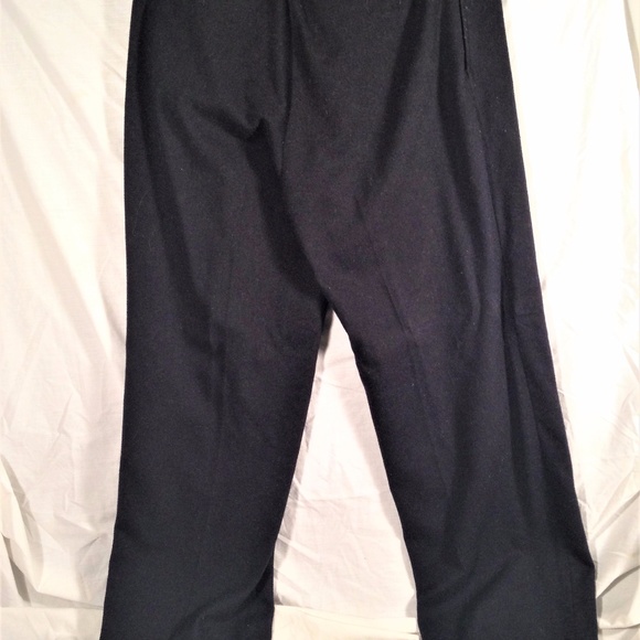 Unbranded Black Custom Tailored Wool Dress Pants - Picture 4 of 5
