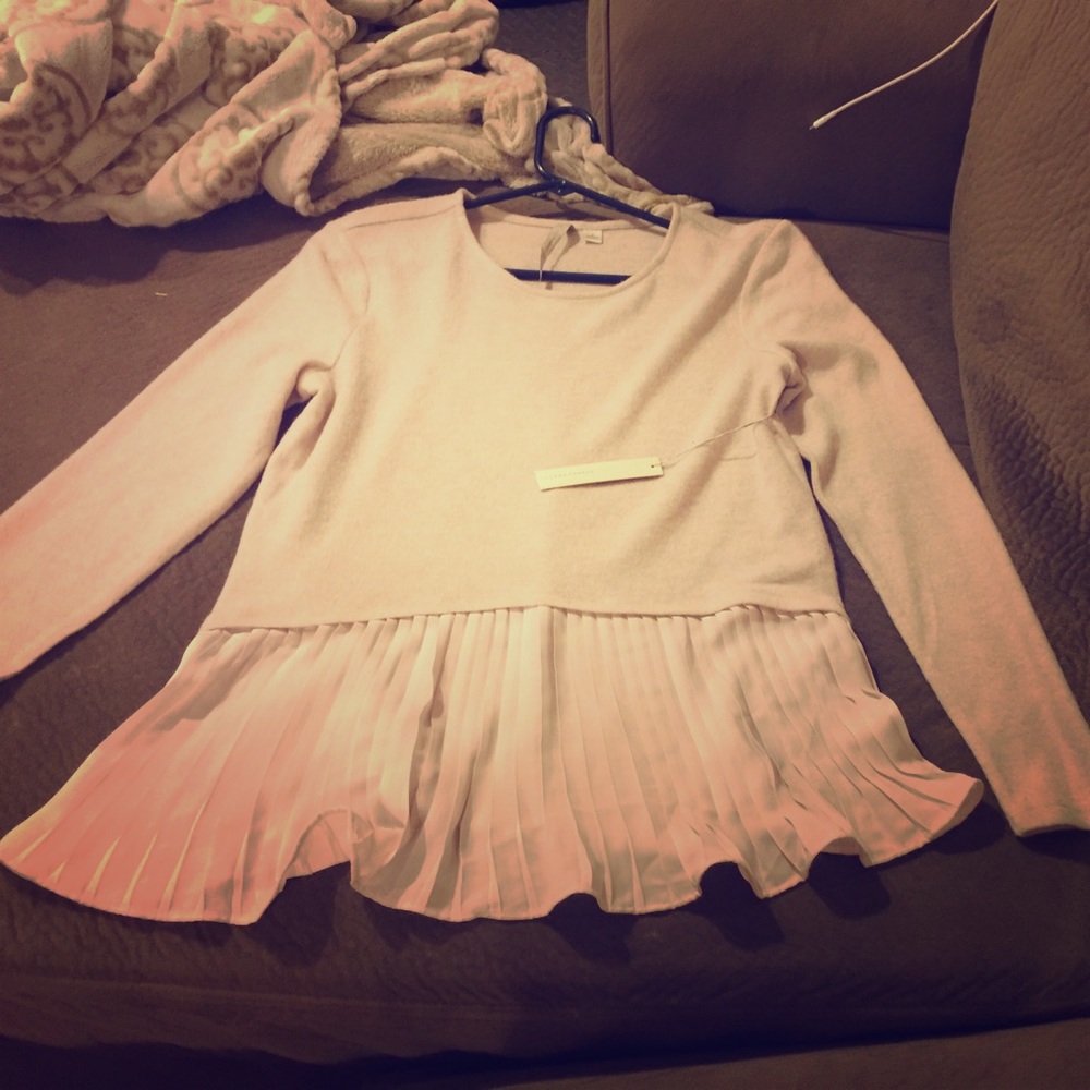 Lauren Conrad cashmere with ruffles