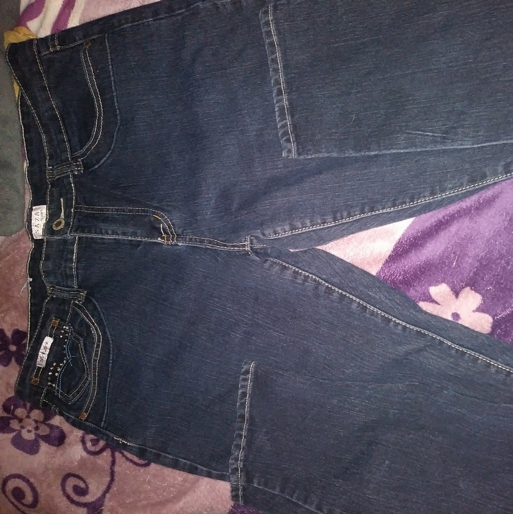 Dark wash skinny jeans