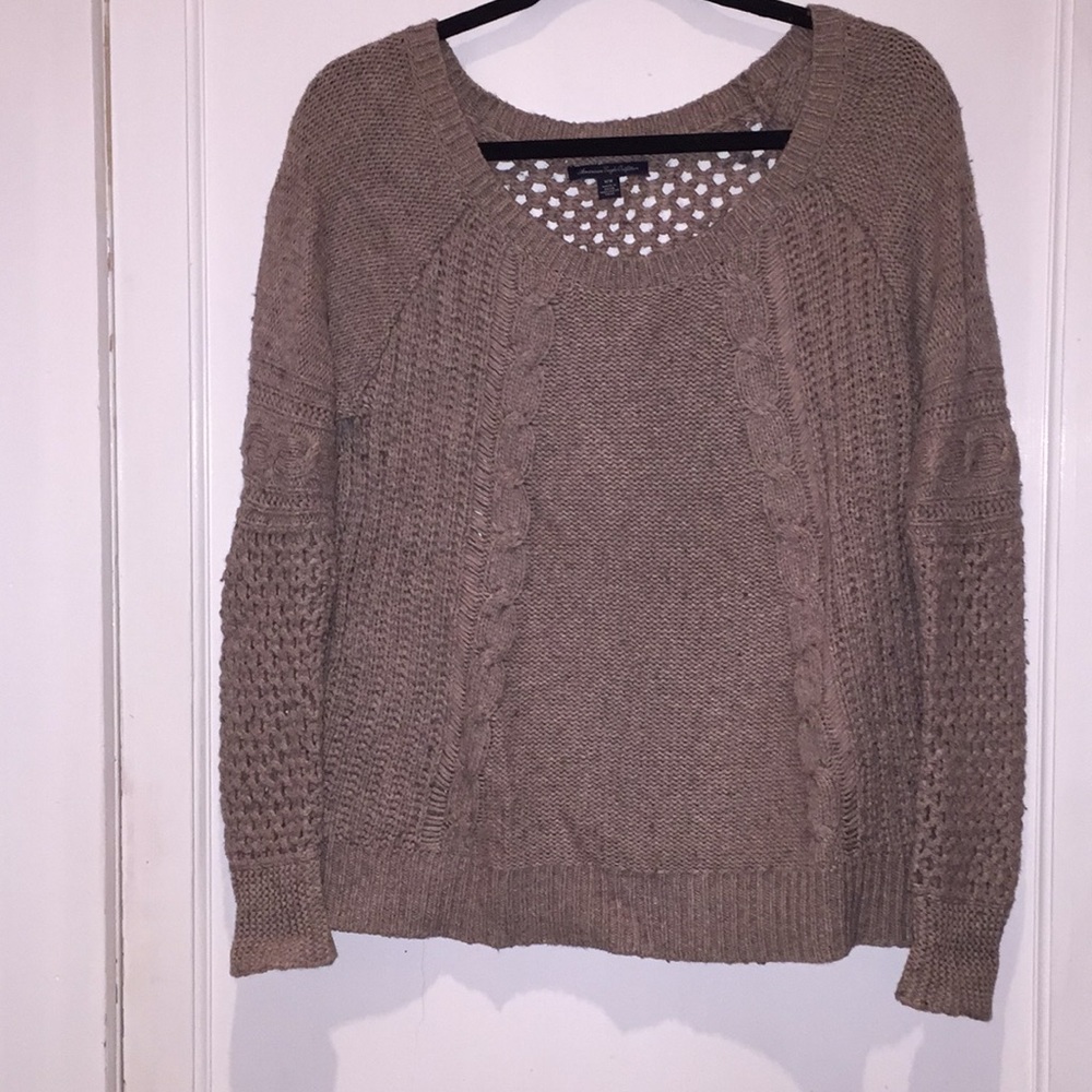 Cream cable knit sweater