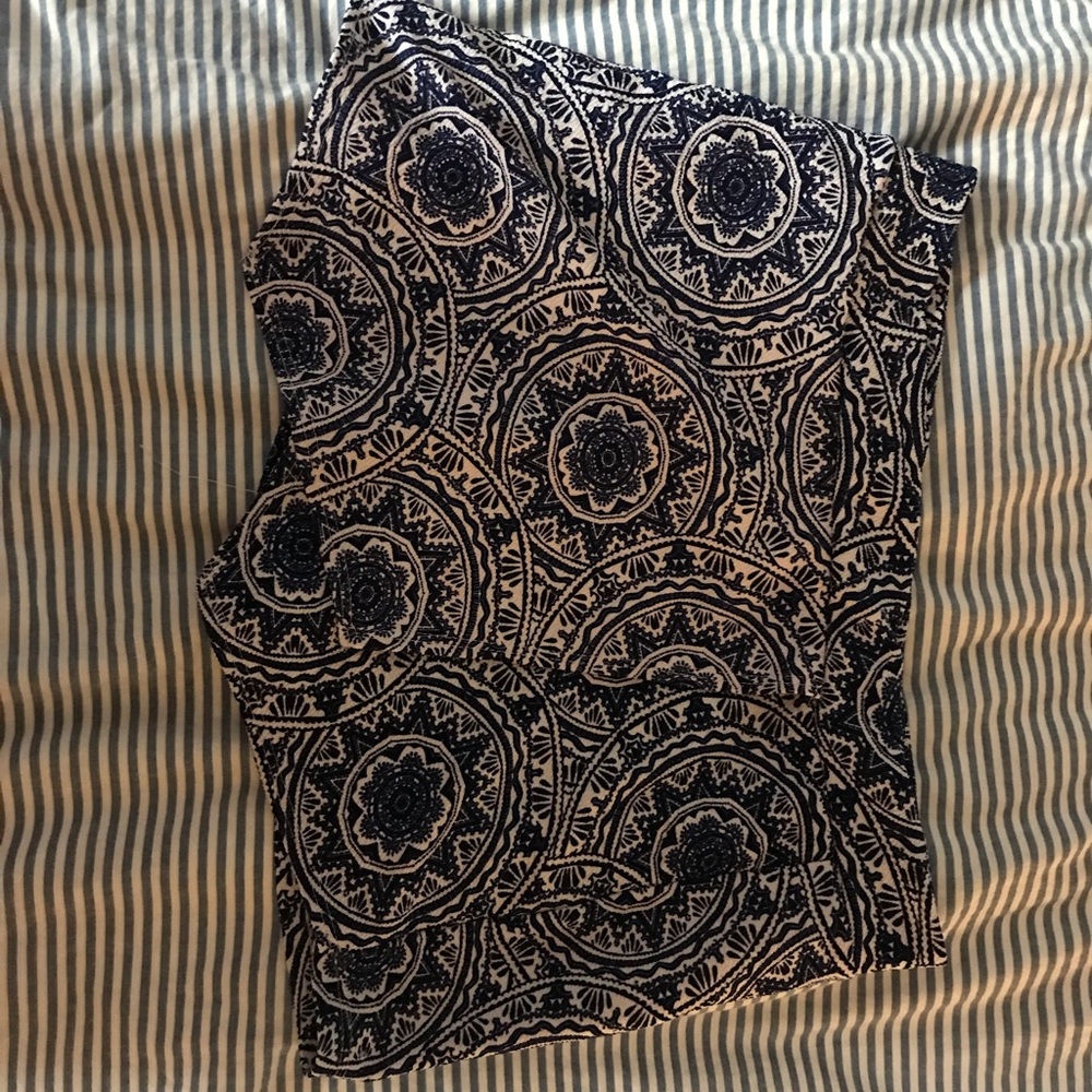 printed skort