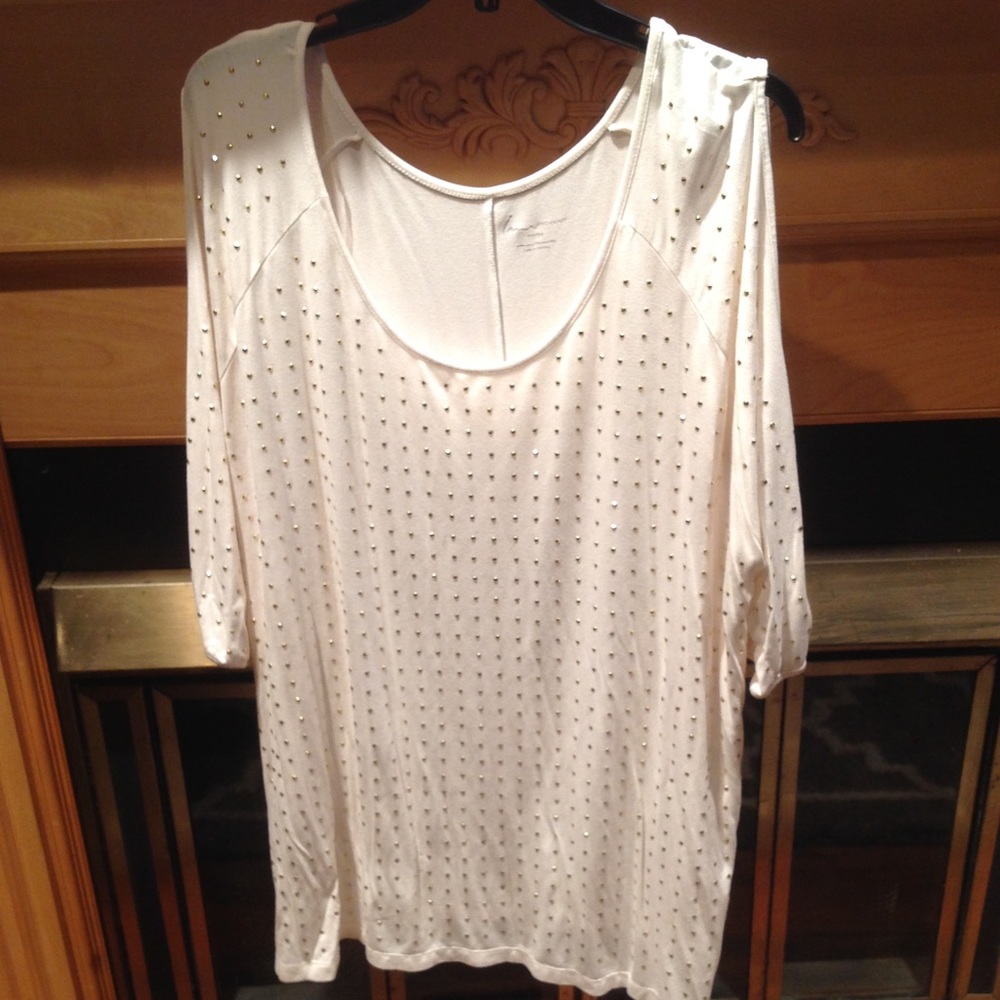 Lane Bryant shinny beaded top