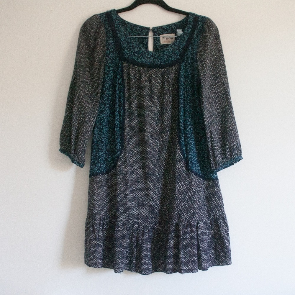 anthropologie holding horses blue dress