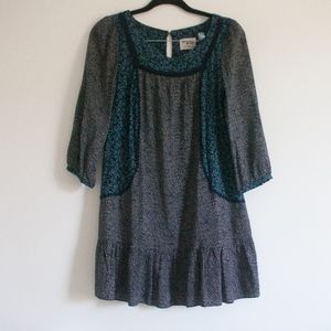 anthropologie holding horses blue dress