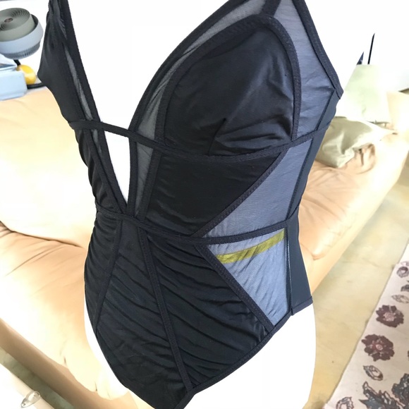 Nasty Gal Black Slinky Mesh Bodysuit S - Picture 4 of 6