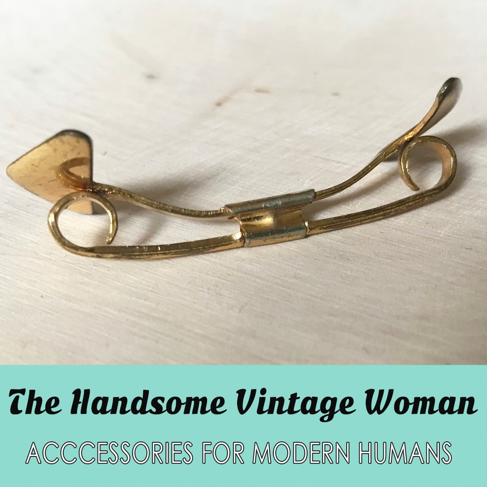 Vintage Collar Bar, Wrink_Less Brand, Gold Collar