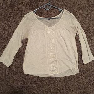 American Eagle Cream Top