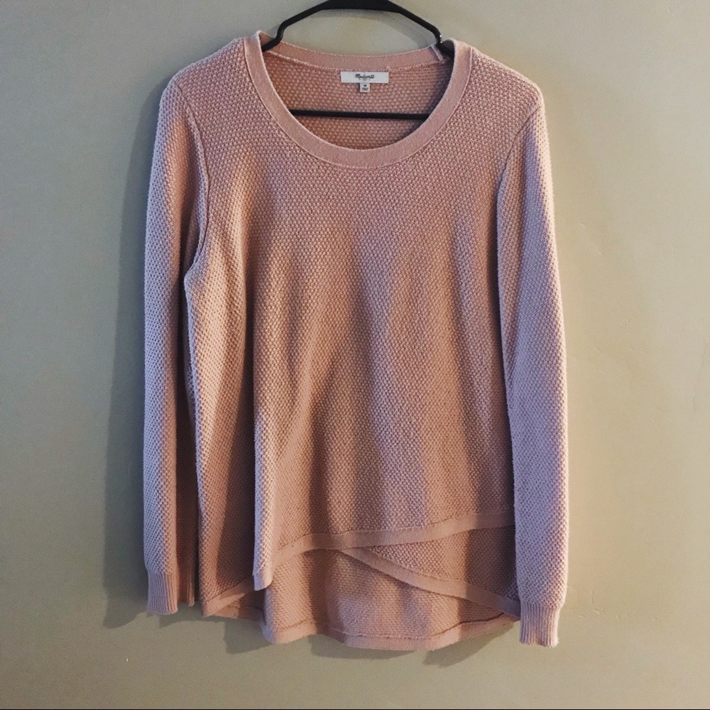 Madewell blush knit sweater